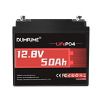 Dumfume 12V 50Ah Deep Cycle Rechargeable LiFePO4 Battery