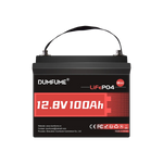 Dumfume 12V 100Ah Mini  Max Deep Cycle Rechargeable LiFePO4 Battery for RV Camping Solar Off-Grid