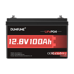 Dumfume  12V 100Ah Deep Cycle Rechargeable LiFePO4 Battery
