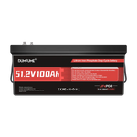 Dumfume 48V 100Ah Deep Cycle Rechargeable LiFePO4 Battery